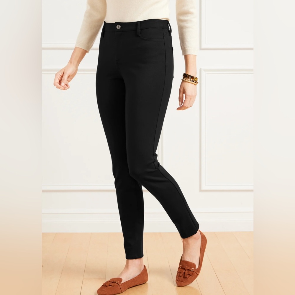 Talbots Soho High Rise Ankle Jegging Black 8Petite